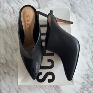 SCHUTZ Black Heeled Boots